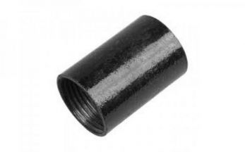 25mm Black Enamel Straight Coupler, Metal Conduit Accessory
