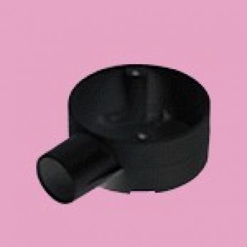 Black PVC Terminal Box (1 Way), 20mm, Marshall Tufflex