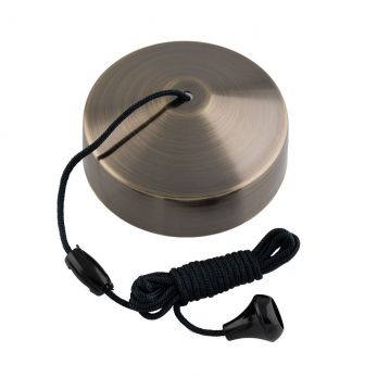 Antique Brass Pull Cord Ceiling Switch 10Amp 2 Way 1600mm by Eurolite-A3222AB