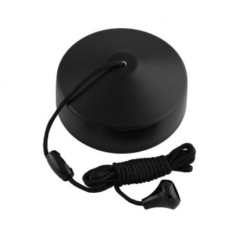 Matt Black Pull Cord Ceiling Switch 10Amp 2 Way 1600mm by Eurolite-A3222MB