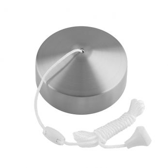 Stainless Steel Pull Cord Ceiling Switch 10Amp 2 Way 1600mm by Eurolite-A3222SS