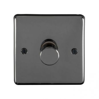 Eurolite BN1DLED Metal Black Nickel Dimmer Switch 1 Gang