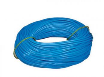 8mm Blue PVC Over Sleeving, 100m Hank, 6mm Diameter