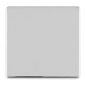 Eurolite Single Blank Concealed Polished Chrome Plate - ECPC1B