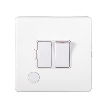 Eurolite ECWSWFFOW Metal White Metal Switched Fused Spur