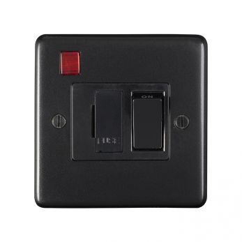 Eurolite MBSWFNB Metal Matt Black Switched Fused Spur