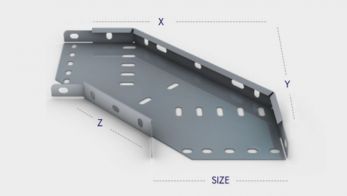Pre-Galvanised Medium Duty 90 deg Flat Bend 150mm 6