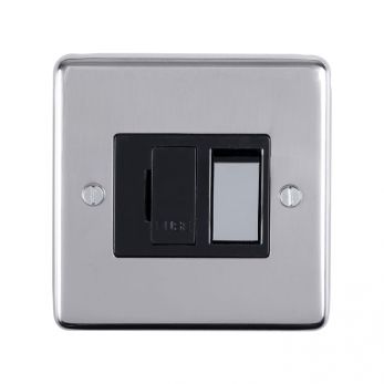 Eurolite PSSSWFPSB Metal Polished Stainless Steel Switched Fused Spur