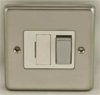Eurolite PSSSWFPSW Metal Polished Stainless Steel Switched Fused Spur