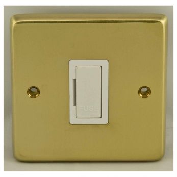 Eurolite SBUSWFW Metal Satin Brass Unswitched Fused Spur