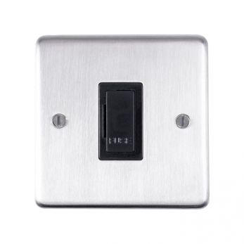 Eurolite SSSUSWFB Metal Satin Stainless Steel Unswitched Fused Spur