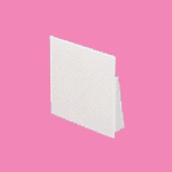 White PVC Maxi Trunking Stop End 100x100mm