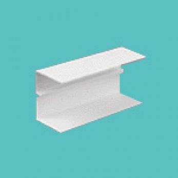 White PVC Maxi Trunking Internal Coupler 100x50mm
