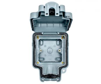 Eurolite WP8613 Weatherproof IP66 1-Gang Enclosure Grey