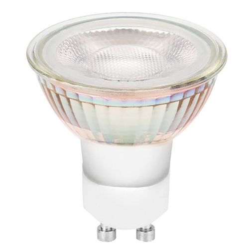 6W LED GU10 Non-Dimmable Warm White Lamp, 53mm x 50mm, 38 Deg Beam Angle
