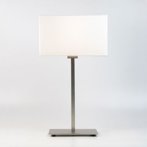 Park Lane Table Light, Matt Nickel Finish, 60W E27 GLS Lamp, 525x285x145mm
