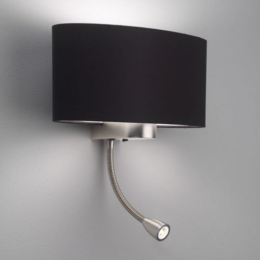 Napoli LED 0882 Wall Light, Matt Nickel, 1W LED, IP20, Class 1, Earthed, 390x285x160mm