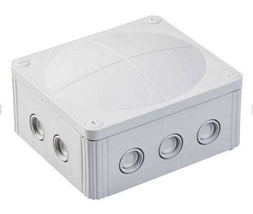 IP66 Weatherproof Junction Box 160x140x81, Grey Finish