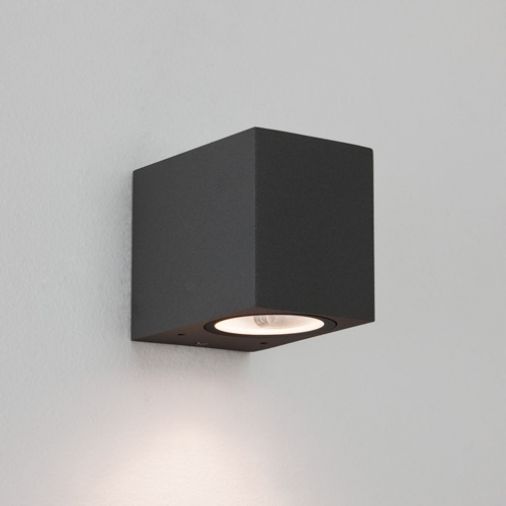 Exterior Wall Light, Chios 80 7126, Black Finish, GU10, IP44, 35W, 80x70x95mm