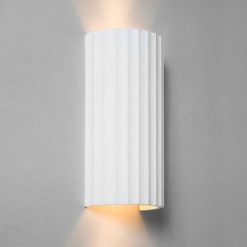 Kymi 300 7258 Interior Wall Light, White Plaster Finish, 2 x 50W GU10, IP20, Class 1, 300x148x90mm