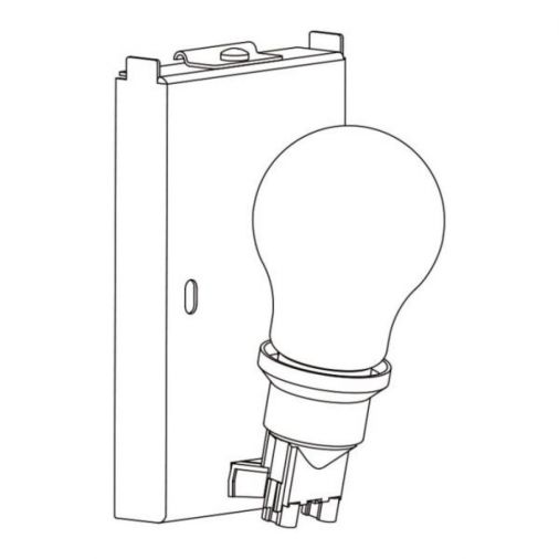 White Painted Backplate 3 7170 for Chuo Ios/Petra Shades, 60W E27 GLS, IP20 Rated