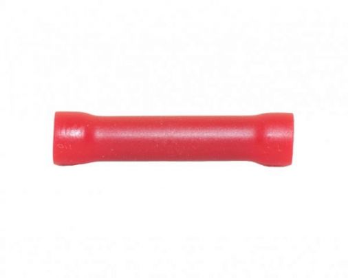 Pre-Insulated Crimp Terminals, Red, 0.5-1.5mm Cable, 24.5x4.3mm (Pack 100)