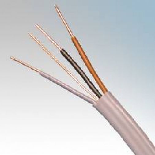1.5mm x 50m 3 Core & Earth Grey Cable, 16A Current Rating