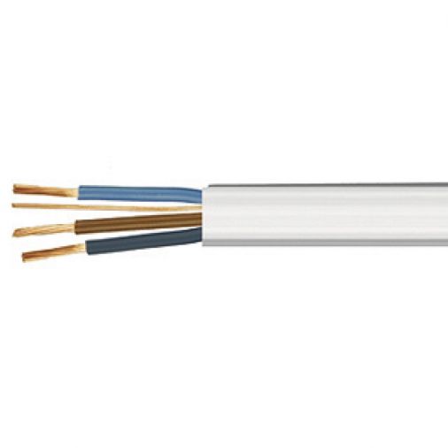 1.5mm x 100m LSF Three Core & Earth Cable, White