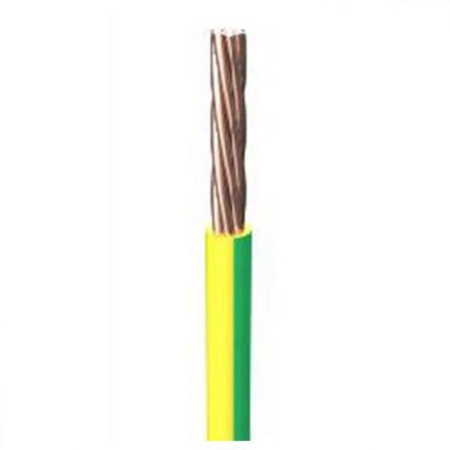 1.5mm2 Single Core LSOH Cable, Green/Yellow, 100m Reel, 450V, 22A, 3.5mm OD