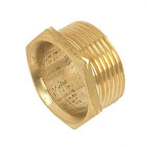 25mm Short Male Brass Bush, Finish: Brass, Dimensions: 25mm