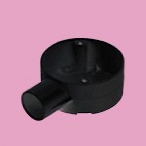 Black PVC Terminal Box (1 Way), 20mm, Marshall Tufflex