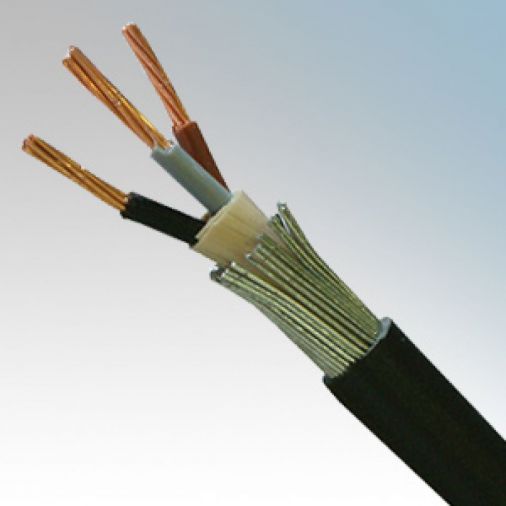 2.5mm 3 Core LSF SWA Black Cable, Per Metre, 600/1000V, 31A