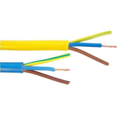 2.5mm Arctic Grade Flexible Cable, Yellow, 25A, 10.8mm O.D, 100m