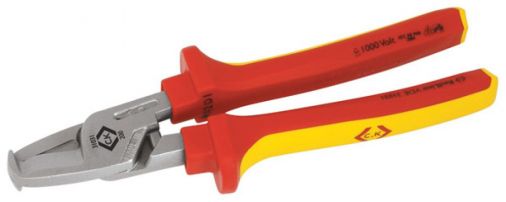 165mm VDE Cable Cutters, Shearing Action, Razor Sharp Blades