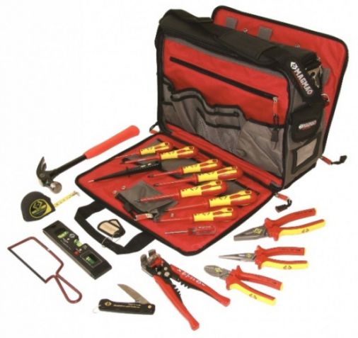 Electrician's Premium Tool Kit, Redline VDE Combicutter3TM, Dextro VDE Screwdrivers, Technician's Tool Case