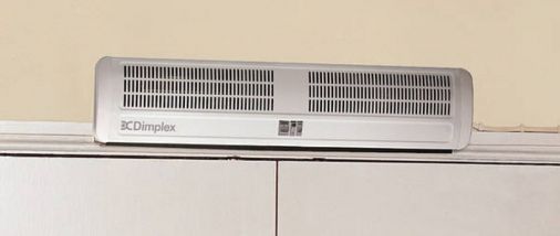 6kW Over-door Heater, White, 200x905x135mm, Integrated Controls, Fan/Half/Full Heat