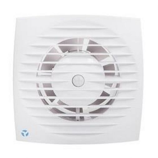 100mm/4" Axial Fan, White, Plastic, Motion Sensor, 26dB(A), 70m3/hr