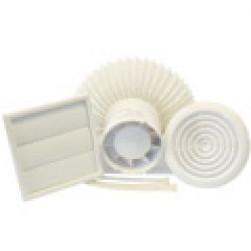 Aura In-Line Shower Fan Kit B, 108m3/hr, 230V, IPX4, 3m Ductable