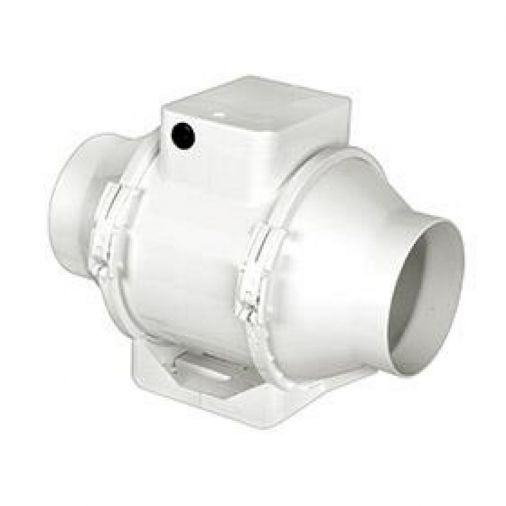 In-Line Mixed Flow Fan with Timer, 2 Speed, 187 m3/hr, 6m Ductable, Mounting Bracket.