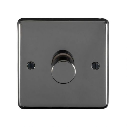 Eurolite BN1DLED Metal Black Nickel Dimmer Switch 1 Gang