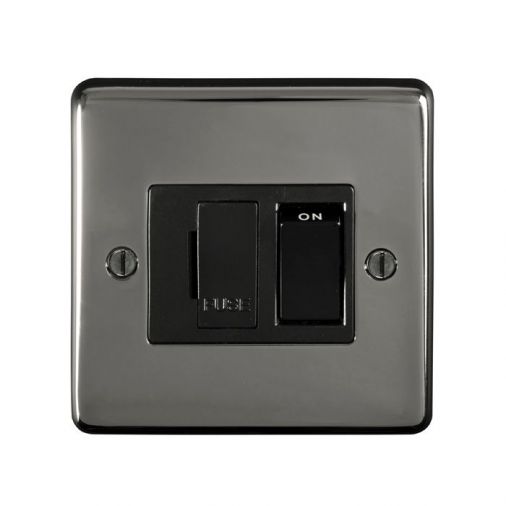 Eurolite BNSWFB Metal Black Nickel Switched Fused Spur