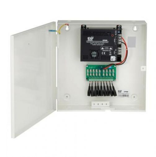 ESP 9 Way 9 Amp 12VDC Power Supply, Boxed, Filtered, Regulated, Protection, LED Indicators, 322x322x86mm