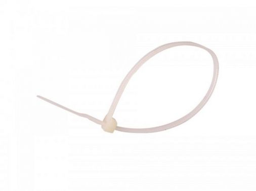 140mm x 3.6mm Natural Nylon Cable Ties (Pack of 100)