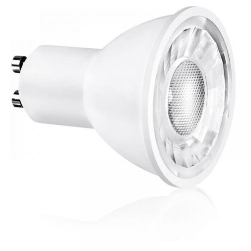 240V 5W GU10 Dimmable LED Lamp - Cool White, 4000K, 55mm Height, 60 Deg Beam Angle, 520 Lumens.