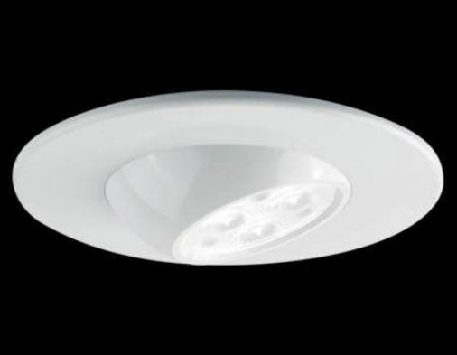 Fire Rated LED Downlight, 8W, 4000K, 38 Deg Beam, White Finish, 100-110mm Cut Out, IP65