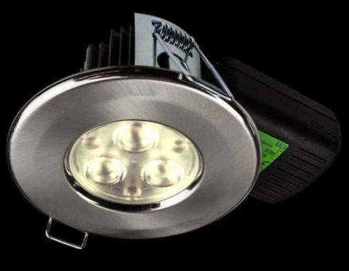 Fire Rated LED Downlight 8.5W 3000K 60 Degree Beam Angle IP65 Rated