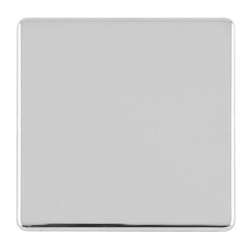 Eurolite Single Blank Concealed Polished Chrome Plate - ECPC1B
