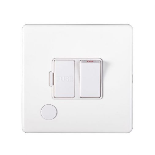 Eurolite ECWSWFFOW Metal White Metal Switched Fused Spur