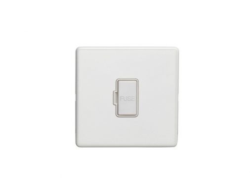 Eurolite ECWUSWFW Metal White Metal Unswitched Fused Spur