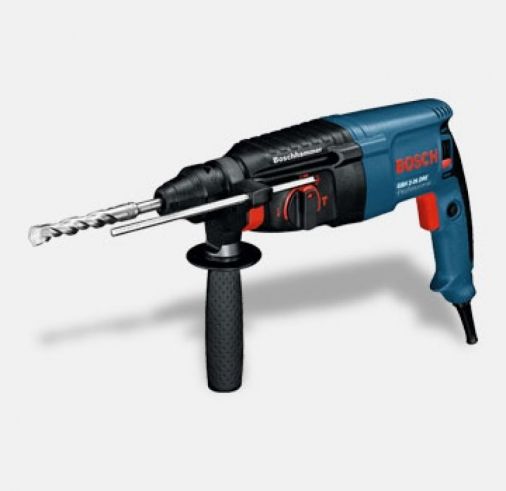240V 2Kg 3 Mode SDS Rotary Hammer Drill, 13mm Chuck & Adaptor, Easy-to-Change Toolholder, Ball Grommet, Softgrip, Overload Clutch, Rotatable Brush Pla
